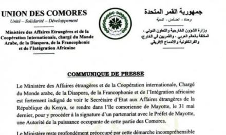 Gifle diplomatique du Kenya aux Comores