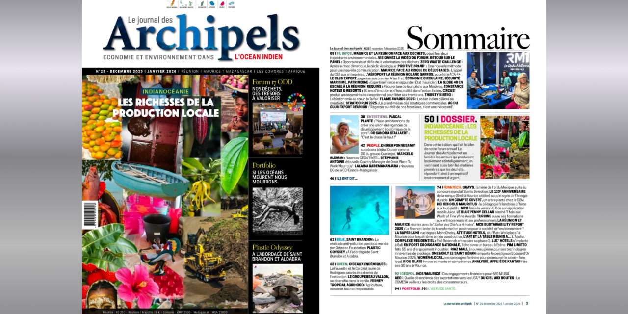 NOUVELLE ÉDITION DU JOURNAL DES ARCHIPELS